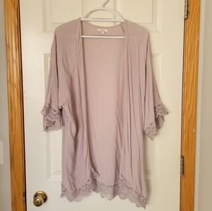 Lilac Lace Shrug